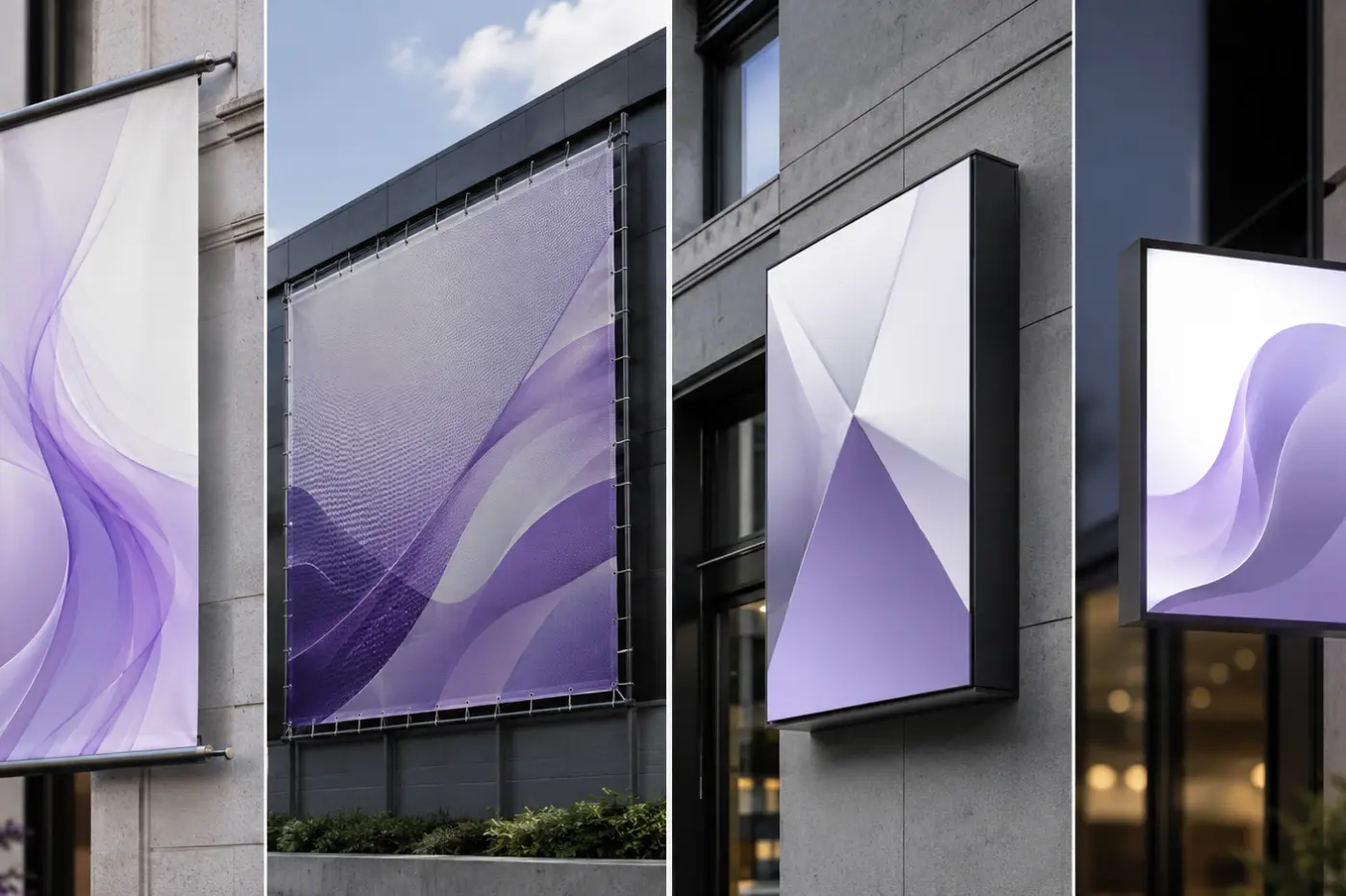 Banner, mesh, panou rigid sau casetă luminoasă: cum alegi corect