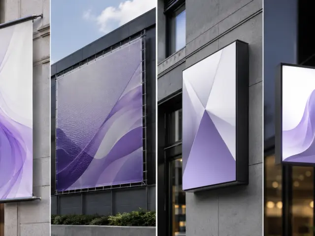 Banner, mesh, panou rigid sau casetă luminoasă: cum alegi corect