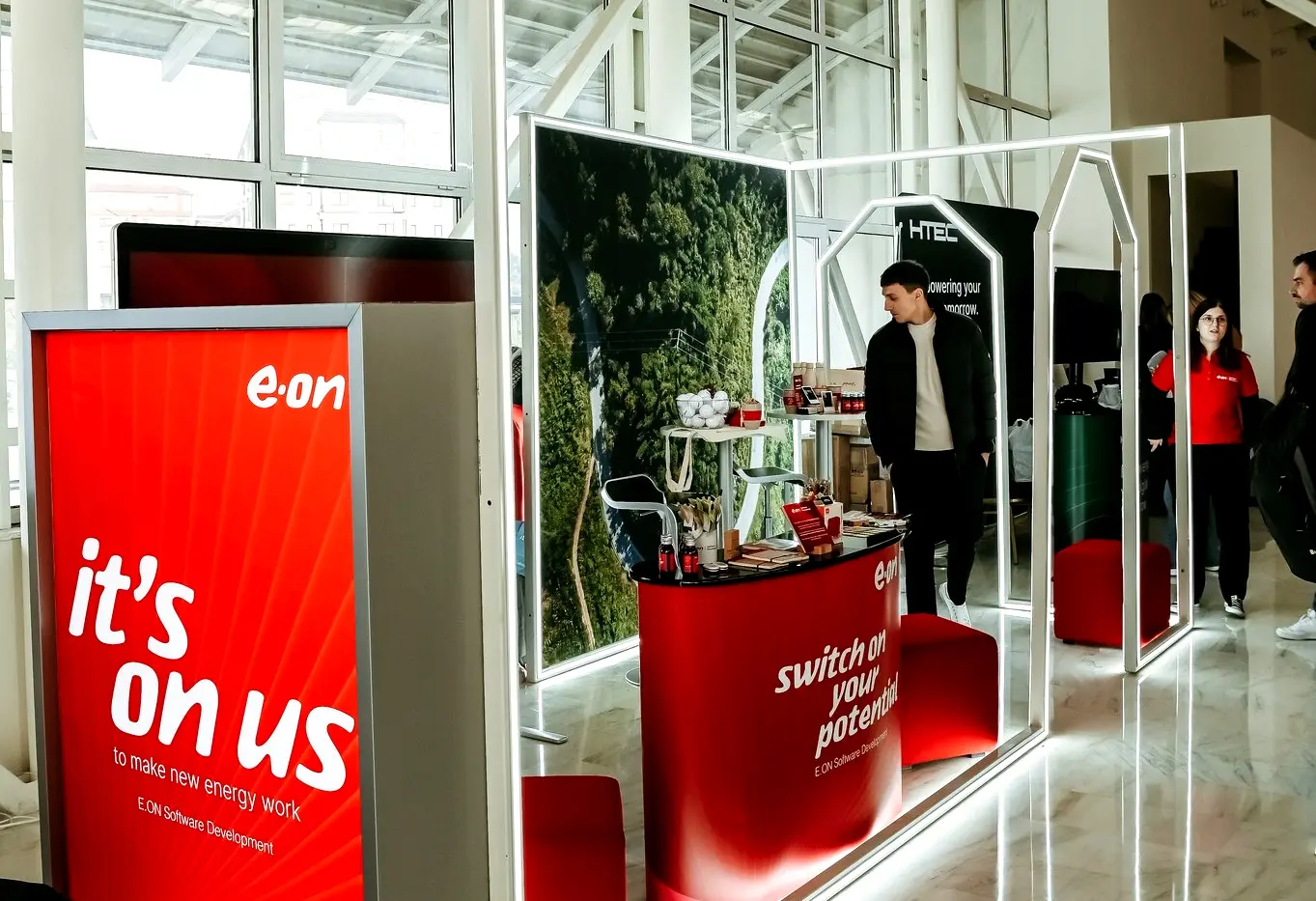 Stand modular E.ON Software Development – activare de brand