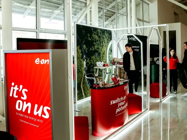 Stand modular E.ON Software Development – activare de brand
