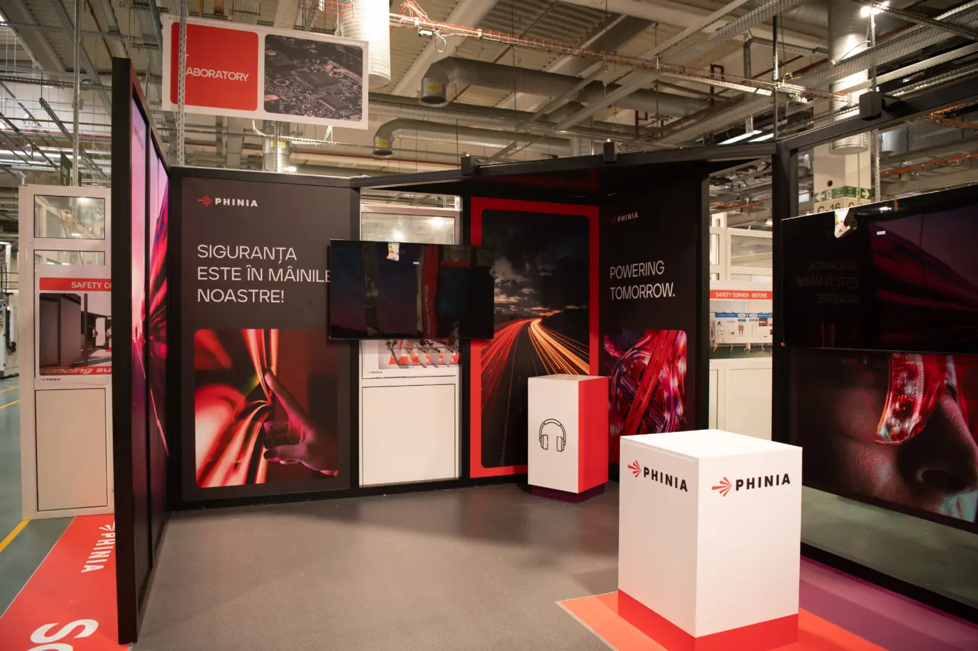 Stand modular personalizat PHINIA – Safety Center Iași